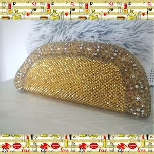 Beautiful Ethnic Style Golden Clutch